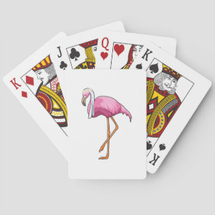 Flamingo som brud med slöja casinokort
