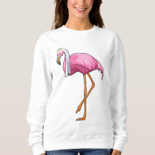 Flamingo som brud med slöja t shirt