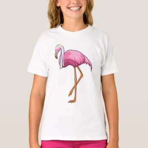 Flamingo som brud med slöja t shirt