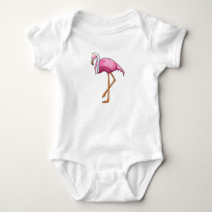 Flamingo som brud med slöja t shirt