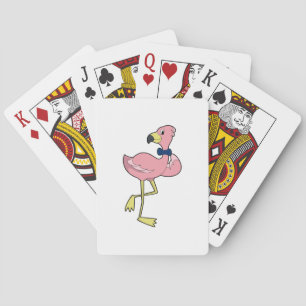 Flamingo som gentleman med Tie Casinokort