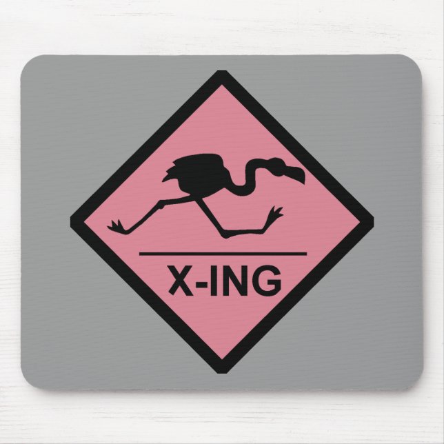 Flamingo som korsar Mousepad Musmatta (Framsidan)