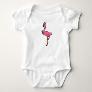 Flamingo som Kung med Krona och personal T Shirt