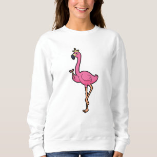 Flamingo som Kung med Krona och personal T Shirt