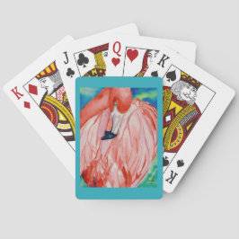 Flamingo som leker kort casinokort
