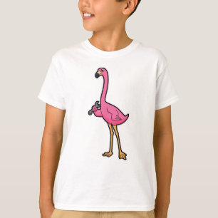 Flamingo som Mechanic med Wrench T Shirt