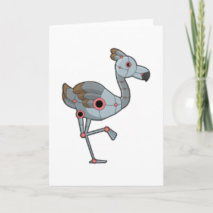Flamingo som robot kort