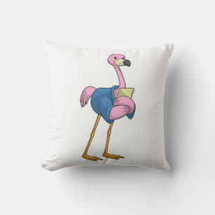 Flamingo som sekreterare vid Anteckningsblocket Kudde