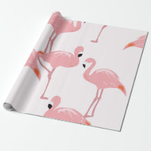 Flamingo som slår in papper