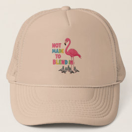 Flamingo som sticker ut - Inte gjord för att smält Keps