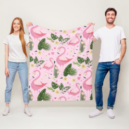 Flamingo Sommar Kollektion En Design 8 Fleecefilt