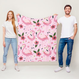Flamingo Sommar Kollektion En Design 9 Fleecefilt
