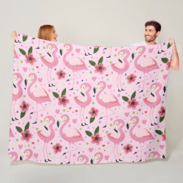 Flamingo Sommar Kollektion En Design 9 Fleecefilt
