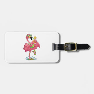 Flamingo Sommar Vacation Bagagebricka