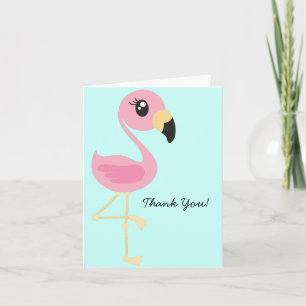 Flamingo Söt Tropisk Tacksamt Brevpapperkort Anteckningskort