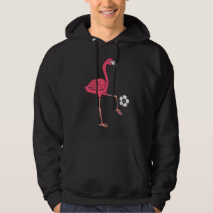 Flamingo Spelar fotbollsspelare Manar Kvinnor Hoodie
