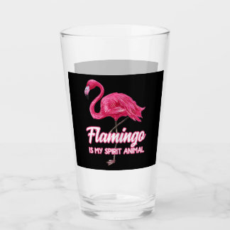 Flamingo Spirit Animal Tropical Bird Fläkt Glaskopp