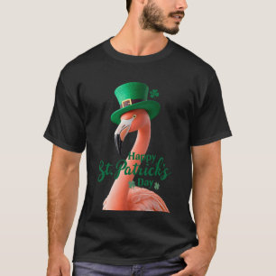 Flamingo St. Patrick's Day T-shirt Söt irländsk