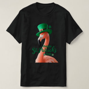 Flamingo St. Patrick's Day T-Shirt   Söt irländsk 