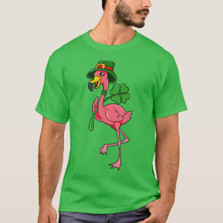 Flamingo St Patricks Flamingo T Shirt