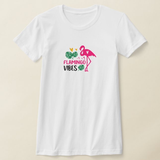 Flamingo stämning t-shirt  (Laydown)