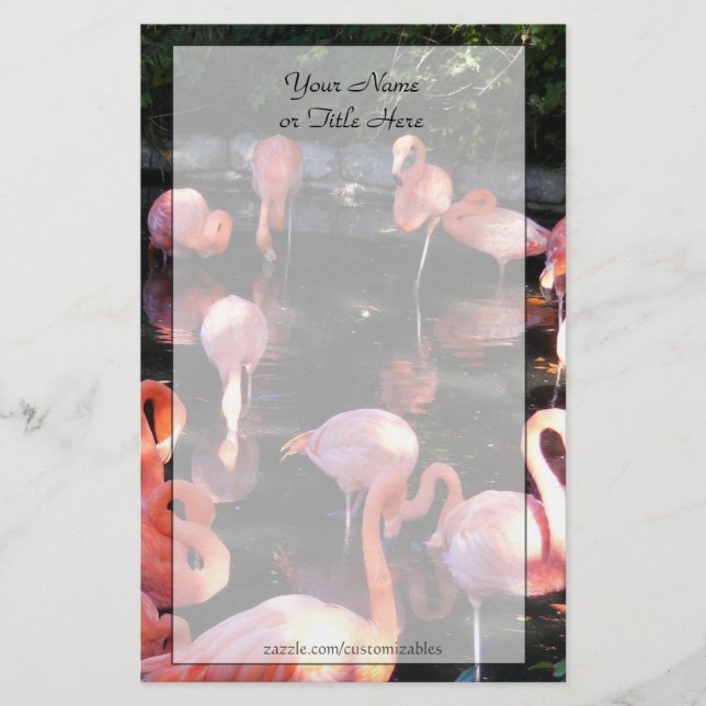 Flamingo Stationery Brevpapper (Framsida)