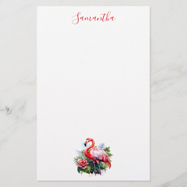 Flamingo Stationery Brevpapper (Framsida)