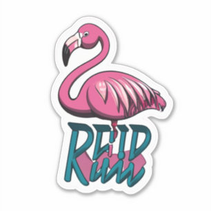 Flamingo Stickers en Stänk av Rosan till din värld Klistermärken
