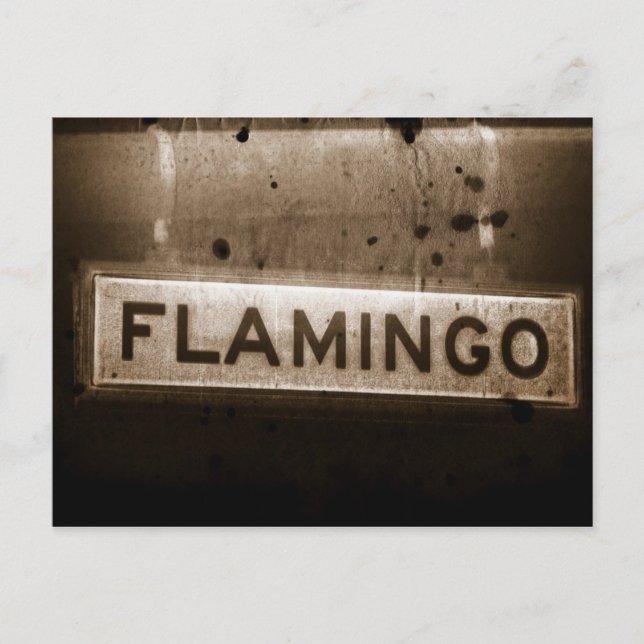 Flamingo Street Las Vegas Postcard Vykort (Framsida)