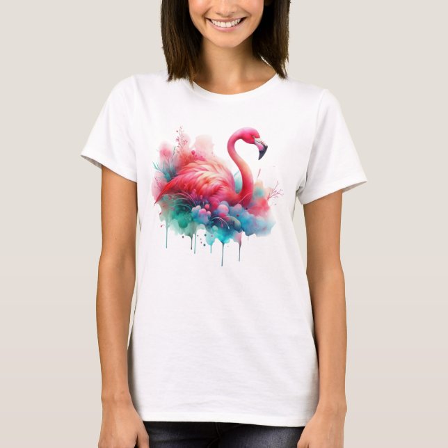 Flamingo Sublication-95158 T Shirt (Framsida)