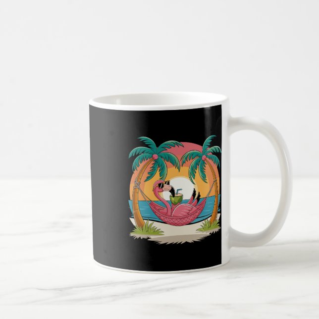 Flamingo Summer Vacation Family Matching Reunion Kaffemugg (Höger)