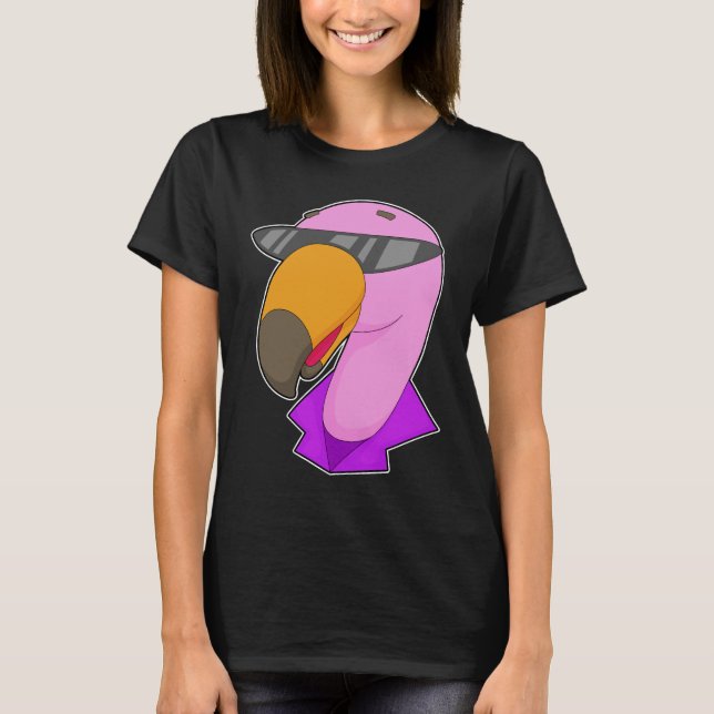 Flamingo Sunglass T Shirt (Framsida)