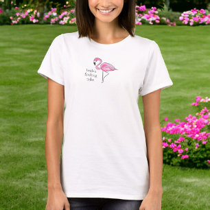 Flamingo Systerbrud Brudtärna Flockande Stam T Shirt