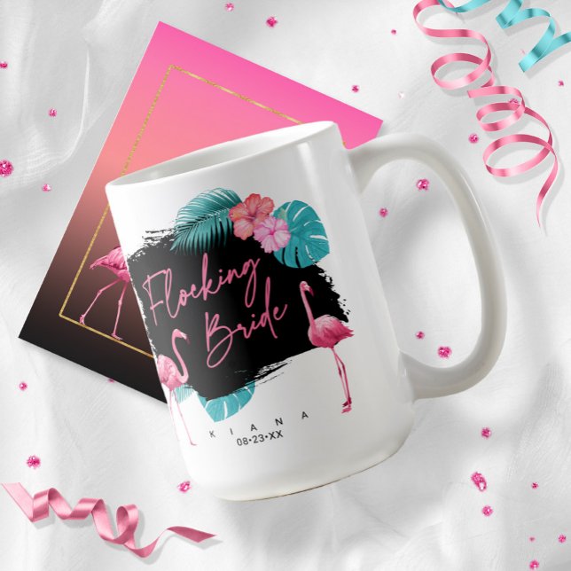 Flamingo Systerfest Bröllop ID930 Kaffemugg (Skapare uppladdad)