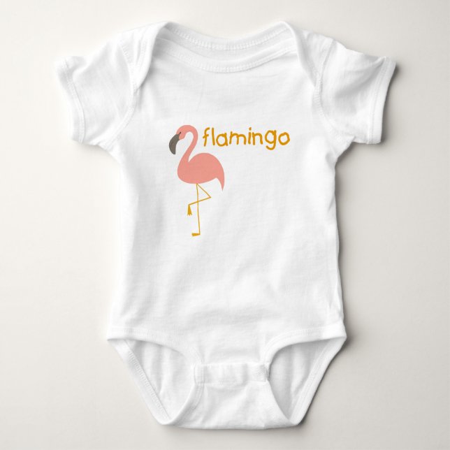 Flamingo T-Shirt för barn (Framsida)
