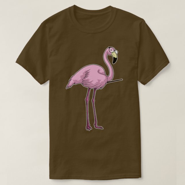 Flamingo Teacher Pointer T Shirt (Design framsida)