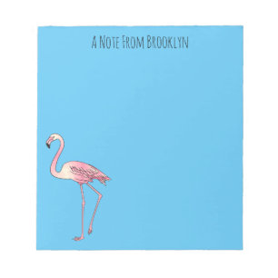 Flamingo-tecknad Anteckningsblock