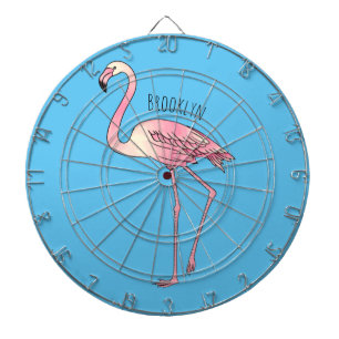 Flamingo-tecknad Darttavla