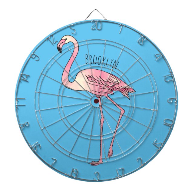 Flamingo-tecknad Darttavla (Framsidan)