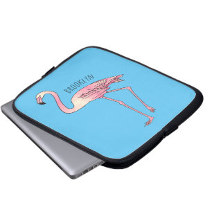 Flamingo-tecknad Laptop Fodral