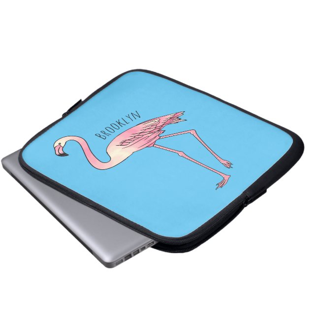 Flamingo-tecknad Laptop Fodral (Framre botten)