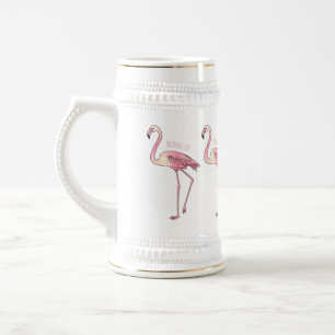 Flamingo-tecknad Sejdel