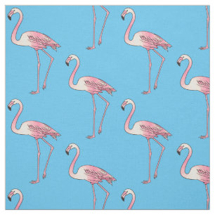 Flamingo-tecknad Tyg