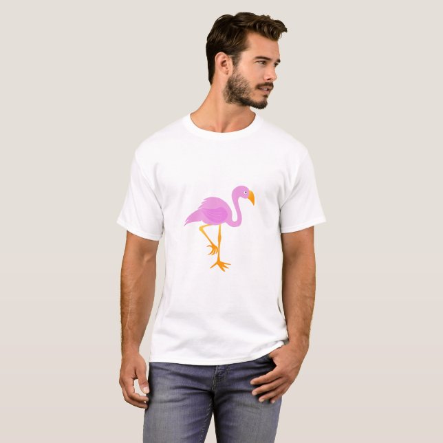 Flamingo Tee Shirt (Hel framsida)