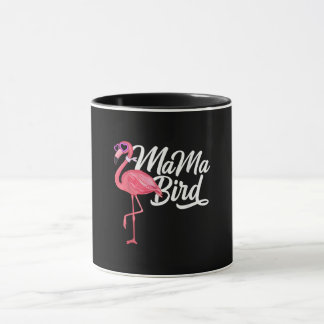 Flamingo Theme Birthday Gift - Mamma Bird Flamingo Mugg