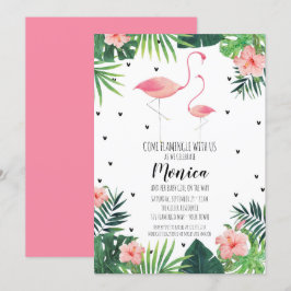 Flamingo Theter Baby Shower-inbjudan Inbjudningar