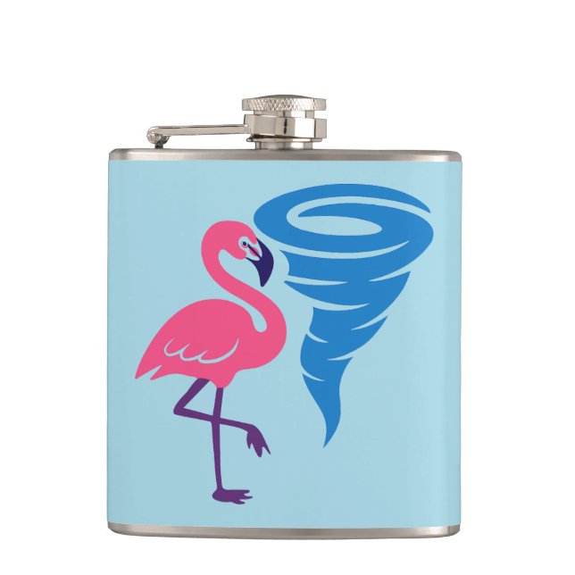 Flamingo Tornado Modern grafik med fetstil Fickplunta (Framsidan)