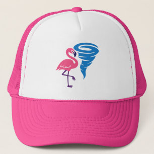 Flamingo Tornado Modern grafik med fetstil Keps