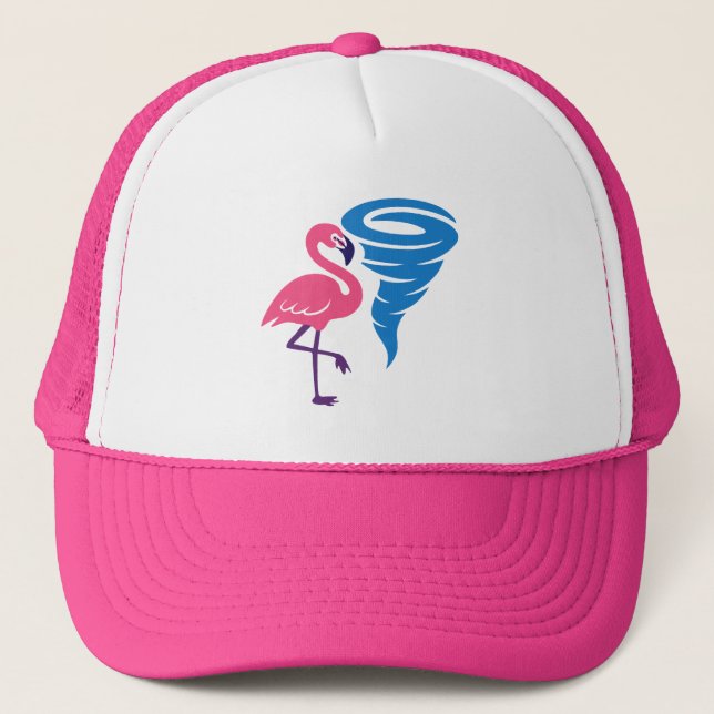 Flamingo Tornado Modern grafik med fetstil Keps (Framsida)