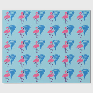 Flamingo Tornado Modern grafik med fetstil Presentpapper
